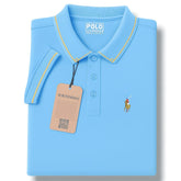 Sky Blue Color Pony Polo T-Shirt!